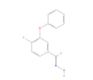 4-Fluoro-3-phenoxybenzaldehyde oxime (CAS 1192002-32-6) - chemical structure image