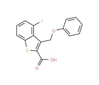 4-fluoro-3-(phenoxymethyl)-1-benzothiophene-2-carboxylic acid - chemical structure image