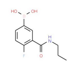4-Fluoro-3-(propylcarbamoyl)benzeneboronic acid (CAS 874219-32-6) - chemical structure image