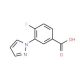 4-Fluoro-3-pyrazol-1-yl-benzoic acid - chemical structure image