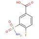 4-Fluoro-3-sulfamoyl-benzoic acid (CAS 1535-45-1) - chemical structure image