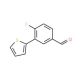 4-fluoro-3-(thiophen-2-yl)benzaldehyde - chemical structure image