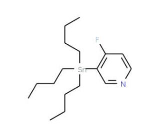 4-Fluoro-3-(tributylstannyl)pyridine (CAS 918542-03-7) - chemical structure image