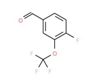4-Fluoro-3-(trifluoromethoxy)benzaldehyde (CAS 86256-48-6) - chemical structure image