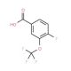 4-Fluoro-3-(trifluoromethoxy)benzoic acid (CAS 886496-49-7) - chemical structure image