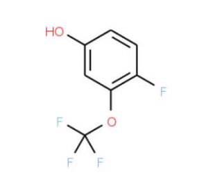 4-Fluoro-3-(trifluoromethoxy)phenol (CAS 886501-26-4) - chemical structure image