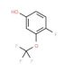 4-Fluoro-3-(trifluoromethoxy)phenol (CAS 886501-26-4) - chemical structure image