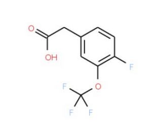 4-Fluoro-3-(trifluoromethoxy)phenylacetic acid - chemical structure image
