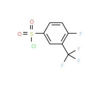 4-Fluoro-3-(trifluoromethyl)benzenesulphonyl chloride (CAS 1682-10-6) - chemical structure image
