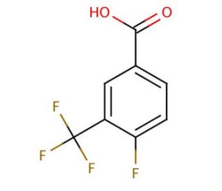 4-Fluoro-3-(trifluoromethyl)benzoic acid (CAS 67515-55-3) - chemical structure image