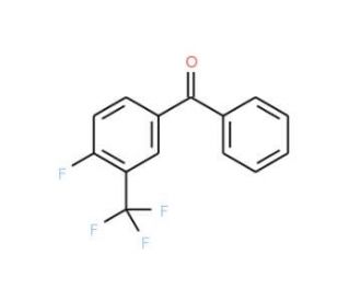 4-Fluoro-3-(trifluoromethyl)benzophenone (CAS 239087-04-8) - chemical structure image