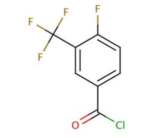 4-Fluoro-3-(trifluoromethyl)benzoyl chloride (CAS 67515-56-4) - chemical structure image