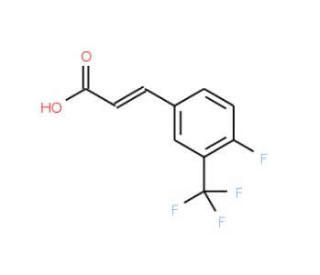 4-Fluoro-3-(trifluoromethyl)cinnamic acid (CAS 239463-90-2) - chemical structure image