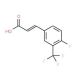 4-Fluoro-3-(trifluoromethyl)cinnamic acid (CAS 239463-90-2) - chemical structure image