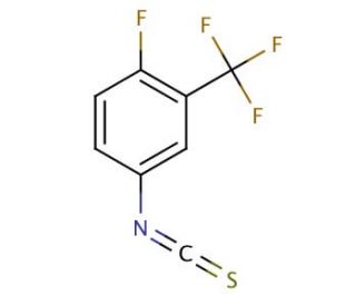 4-Fluoro-3-(trifluoromethyl)phenyl isothiocyanate (CAS 302912-43-2) - chemical structure image