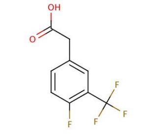 4-Fluoro-3-(trifluoromethyl)phenylacetic acid (CAS 220227-47-4) - chemical structure image
