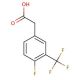 4-Fluoro-3-(trifluoromethyl)phenylacetic acid (CAS 220227-47-4) - chemical structure image