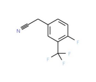 4-Fluoro-3-(trifluoromethyl)phenylacetonitrile (CAS 220239-65-6) - chemical structure image