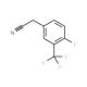 4-Fluoro-3-(trifluoromethyl)phenylacetonitrile (CAS 220239-65-6) - chemical structure image
