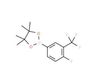 4-Fluoro-3-(trifluoromethyl)phenylboronic acid pinacol ester (CAS 445303-14-0) - chemical structure image