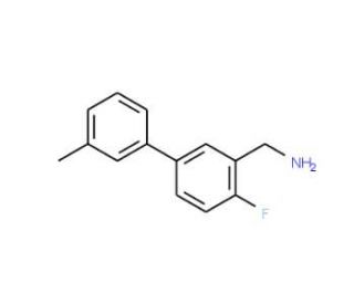 (4-Fluoro-3&prime;-methyl[1,1&prime;-biphenyl]-3-yl)-methanamine - chemical structure image