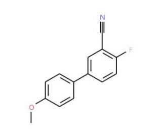 4-Fluoro-4&prime;-methoxy[1,1&prime;-biphenyl]-3-carbonitrile - chemical structure image