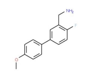 (4-Fluoro-4&prime;-methoxy[1,1&prime;-biphenyl]-3-yl)-methanamine - chemical structure image