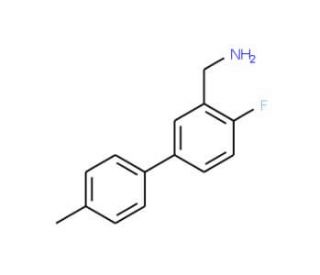 (4-Fluoro-4&prime;-methyl[1,1&prime;-biphenyl]-3-yl)-methanamine - chemical structure image