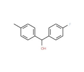 4-Fluoro-4&prime;-methylbenzhydrol (CAS 345-91-5) - chemical structure image