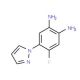4-fluoro-5-(1H-pyrazol-1-yl)benzene-1,2-diamine - chemical structure image