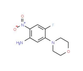 4-fluoro-5-morpholin-4-yl-2-nitroaniline - chemical structure image