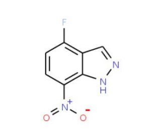 4-Fluoro-7-nitro-1H-indazole (CAS 866144-02-7) - chemical structure image