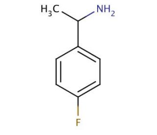 4-Fluoro-&alpha;-methylbenzylamine (CAS 403-40-7) - chemical structure image