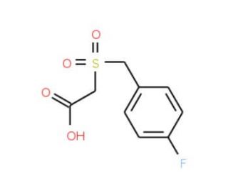 (4-Fluoro-&alpha;-tolulenesulfonyl)acetic acid (CAS 222639-41-0) - chemical structure image