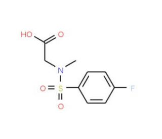 [(4-Fluoro-benzenesulfonyl)-methyl-amino]-acetic acid - chemical structure image