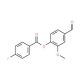 4-Fluoro-benzoic acid 4-formyl-2-methoxy-phenyl ester - chemical structure image