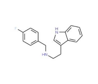 (4-Fluoro-benzyl)-[2-(1H-indol-3-yl)-ethyl]-amine - chemical structure image