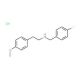 (4-Fluoro-benzyl)-[2-(4-methoxy-phenyl)-ethyl]-amine hydrochloride - chemical structure image