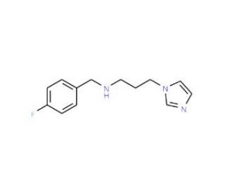 (4-Fluoro-benzyl)-(3-imidazol-1-yl-propyl)-amine - chemical structure image