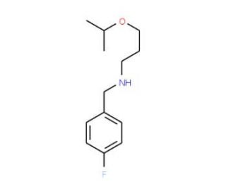 (4-Fluoro-benzyl)-(3-isopropoxy-propyl)-amine - chemical structure image