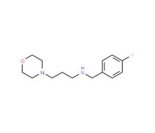 (4-Fluoro-benzyl)-(3-morpholin-4-yl-propyl)-amine - chemical structure image