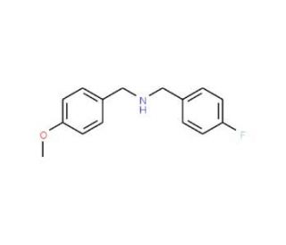 (4-Fluoro-benzyl)-(4-methoxy-benzyl)-amine (CAS 355815-47-3) - chemical structure image