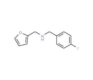 (4-Fluoro-benzyl)-furan-2-ylmethyl-amine - chemical structure image