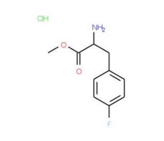 4-Fluoro-DL-phenylalanine methyl ester hydrochloride (CAS 64282-12-8) - chemical structure image