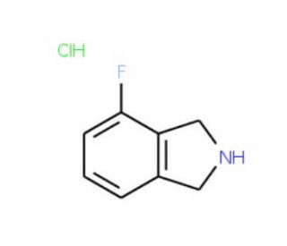 4-Fluoro-isoindoline HCl (CAS 924305-06-6) - chemical structure image