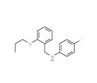 4-Fluoro-N-(2-propoxybenzyl)aniline - chemical structure image