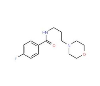 4-Fluoro-N-(3-morpholin-4-yl-propyl)-benzamide - chemical structure image