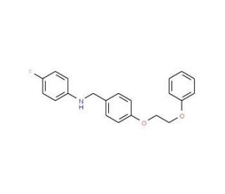 4-Fluoro-N-[4-(2-phenoxyethoxy)benzyl]aniline - chemical structure image