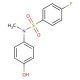 4-Fluoro-N-(4-hydroxy-phenyl)-N-methyl-benzenesulfonamide - chemical structure image