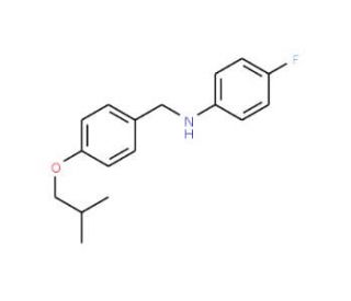 4-Fluoro-N-(4-isobutoxybenzyl)aniline - chemical structure image
